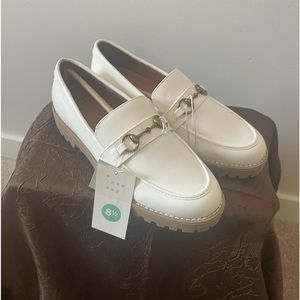 Brand New White Loafers